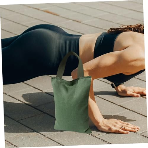 2Kg Weighted Sandbag for Yoga Fitness Empty Canvas Bag with Handle Weight for Training Exercises Durable Easy to Clean Sandbag Tools for Weight Training