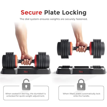 Sunny Health & Fitness Elite Adjustable Dumbbell