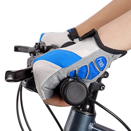 Cycling Gloves for Men Women - Road/Mountain Bike Gloves Anti Slip Shock Absorbing Padded -Bicycle Biking Gloves for Fitness Cycling Training Outdoor Sports