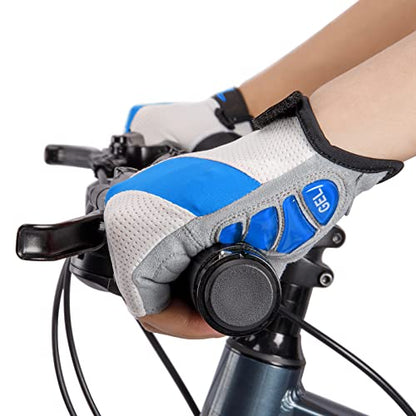 Cycling Gloves for Men Women - Road/Mountain Bike Gloves Anti Slip Shock Absorbing Padded -Bicycle Biking Gloves for Fitness Cycling Training Outdoor Sports
