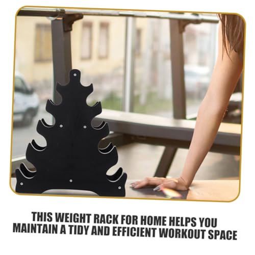 Kisangel 3pcs Dumbbell Rack for Home Gym Heavy-duty Fitness Equipment Stand for Efficient Weight Storage Compact Design for Dumbbells and Kettlebells