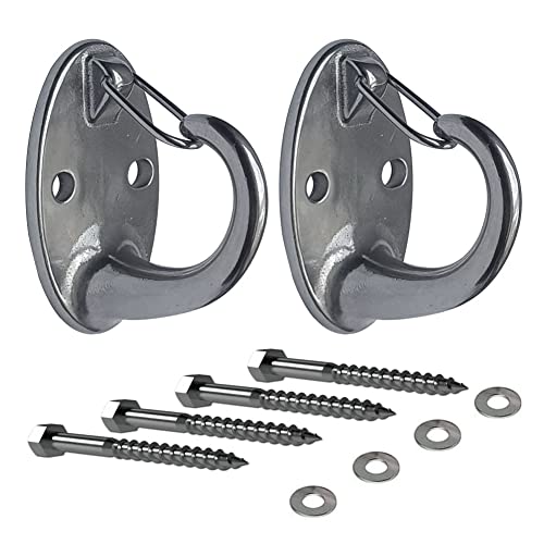 2 Packs Heavy Duty Resistance Band Wall Anchor Black Workout Wall Mount Anchor for Home Gym Strength Training Physical Exercise 1000 Lbs