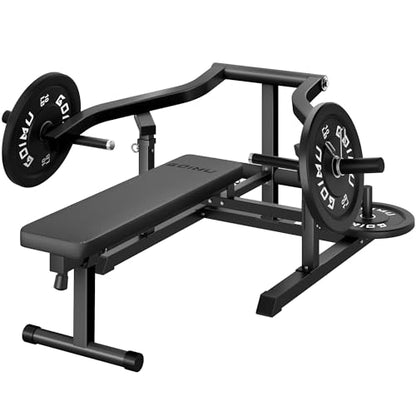 Chest Press Machine, GOIMU Z1-PRO Weight Bench Press Machine with Independent Arms, Adjustable Flat Incline Bench Press for Chest, AB Workout Home Gym Equipment - color: Black