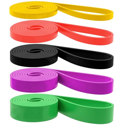 Pull Up Assistance Bands,5-Level Resistance Bands Set,Exercise Bands,Pull Up Bands for Full-Body Training, Fitness, Physical Therapy, Stretch Workout Bands at Home, Gym.