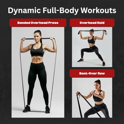 76 Inch Premium Extended Length Fabric Resistance Band for Working Out – Non-Slip Workout Loop Band for Yoga, Pilates, Pull-up Assist & Stretching