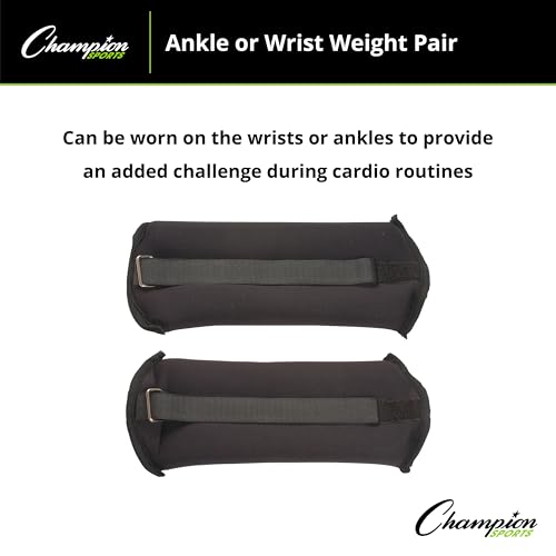 Champion Sports Soft Adjustable Ankle and Wrist Weights
