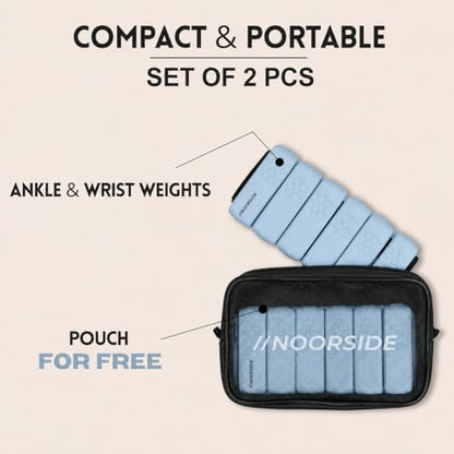 Adjustable Wrist & Ankle Weights for Women & Men – Wearable Weights Set for Walking, Pilates, Yoga, Barre, Running & Home Workouts – Comfortable Silicone Fitness Bands for Strength & Toning