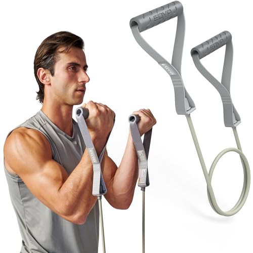 EQYP Power Tube Resistance Bands with Handles – Exercise Bands for Home Workouts - size: 60lb