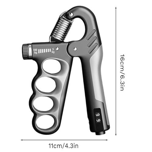 Grip Strength Trainer, Forearm Exerciser with Adjustable Resistance 11-220Lbs(5-100KG),Hand Gripper Strengthener,Hand Strength