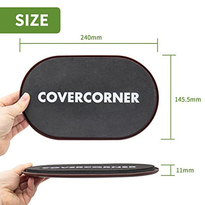 Furniture Sliders for Carpet 4 PCS - 9 1/2" Brown - size: 4 PCS 9 1/2 inch Brown