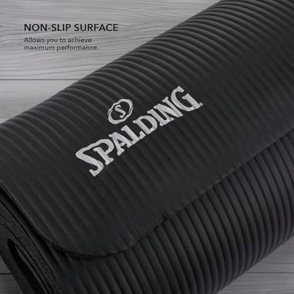 Spalding - Exercise Mat Extra Long 84 Inch, Non-Slip Fitness & Yoga Mat for Floor Workouts, Stretching & Home Exercise