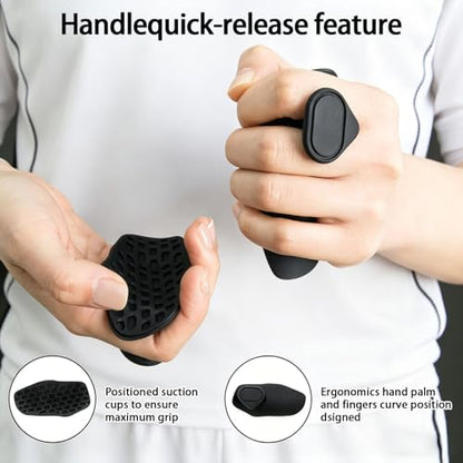 Anti-slip sports grip - ergonomic rubber hand gloves. Prevent slippage and hand calluses, suitable for pull-ups, deadlifts, gym training and exercise, for Men and Women