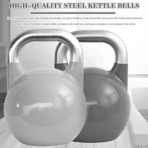 Kettlebell Weights Fitness Sports Competitive Kettle Ball, Muscle Training Dumbbells for Men and Women, Swing/Squat, Gym Exercise Equipment(Light blue-10kg)