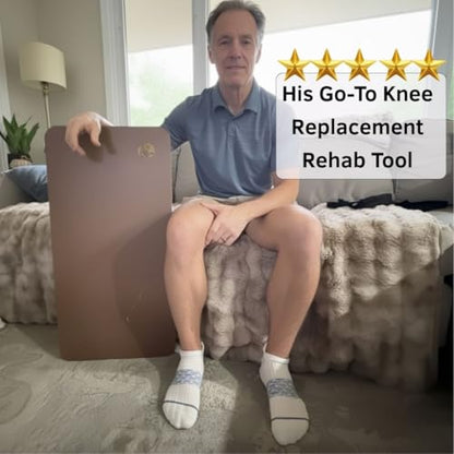 Heel Slide Board for Knee Knee Flexion – 28" PT-Designed Glide/Slide Board for Heel Slides, Knee Flexion & Range of Motion Exercises at Home – Sealed MDF, Non-Slip, Lightweight