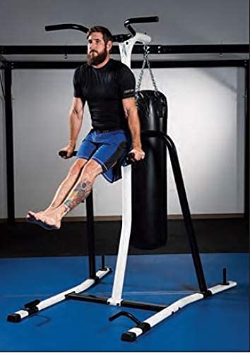 Century Fitness Training Station One Size Fits Most, Upper Body, Martial Arts, Bolt for Heavy Hanging Bag, Pull Up Bars, Dip Handles, Push Up Handles, Holds Up to a 100lb Bag