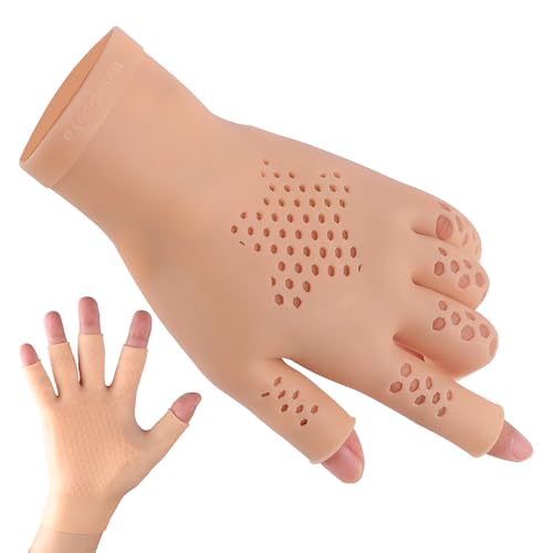 Lightweight Workout Gloves for Women Men, Gel Gym Gloves Prevent Calluses & Hand Pain, Breathable Quick Dry Fitness Gloves for Daily Training - color: Beige, size: Medium