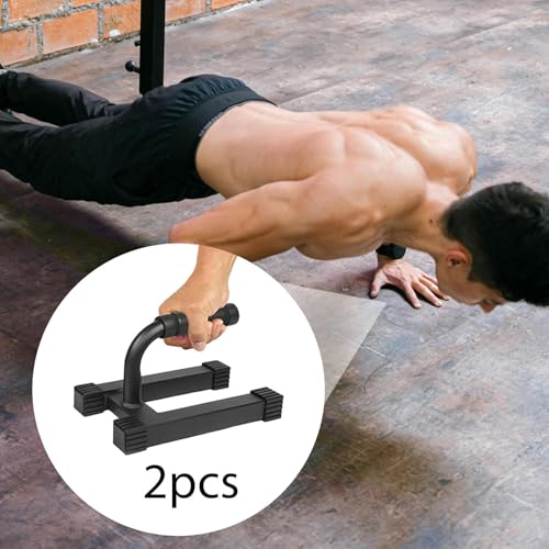 Gralara 2X Workout Equipment Planks for Men Strength Training Metal Exercise Fitness Stands Pushup Handles