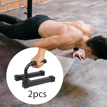 Gralara 2X Workout Equipment Planks for Men Strength Training Metal Exercise Fitness Stands Pushup Handles