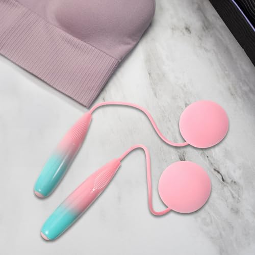 Cabilock Cordless Jump Rope with Weighted Balls, Ropeless Fitness Skip Rope for Women, Indoor Household Workout Equipment for Fat Burning and Strength Training