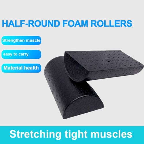 Half Cylinder Yoga Roller - Lightweight Half Moon Yoga Column Roller, Anti Slip D Shaped Foam Roller | Physical Therapyy Foam Roller, Recovery Foam Roller Suitable for Back Legs and Muscle Relief