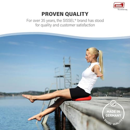 SISSEL SITFIT 14in Red | Active Sitting & Training | Strengthens Back & Pelvic Floor Muscles | Versatile Use: Legs & Veins | Adjustable Pressure | Includes Exercise Poster - color: Blue