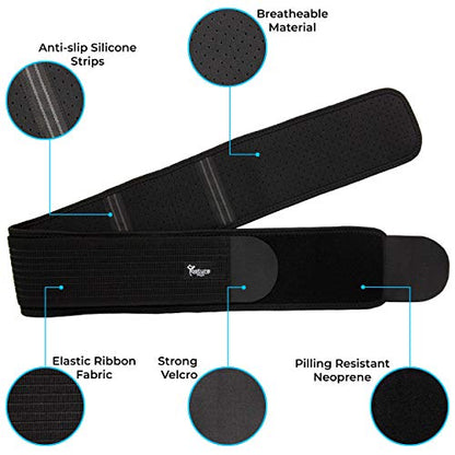 Sacroiliac SI Joint Support Belt for Women and Men - Reduce Sciatic, Pelvic, Lower Back and Leg Pain - Stabilize SI Joint (Regular (Hip Size 30-45"))