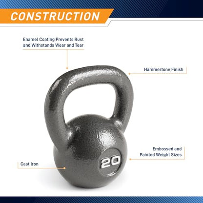 Marcy Hammertone Kettle Bells - 10 to 55 lbs. HKB Workout Weights - style: 20 lb