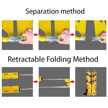 First Responder EMT Backboard Spine Board Stretcher Immobilization Safe Straps, Folding Transport Stretcher Emergency, Spine Board Stretcher, Transfer EMT Backboard Immobilization