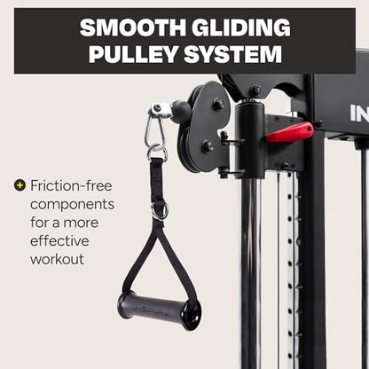 Inspire Fitness FT1 Functional Trainer - Compact at Home Workout Machine with Accessories - Two 165 lb Weight Stacks - Smooth Glide Cable Machine - style: Inspire FT1 (no bench)
