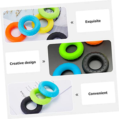 Happyyami 8 Pcs Grip Exerciser Hand Tools for Men Adjustable Gripper for Men Finger Ring Trainer Finger Stretcher Exerciser Multipurpose Tool Fitness Sports Grip Circle