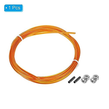 PATIKIL Speed Jump Rope Replacement Cable Professional Skipping Rope Steel Wire Replace for High Speed Jump Ropes - color: Orange