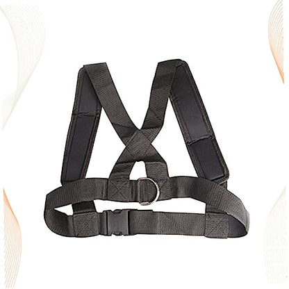 HANABASS Adjustable Sled Harness with Heavy Duty Hooks Resistance Band Tool for Speed and Endurance Training Durable Fitness Equipment for Core Strength Posterior Chain Development