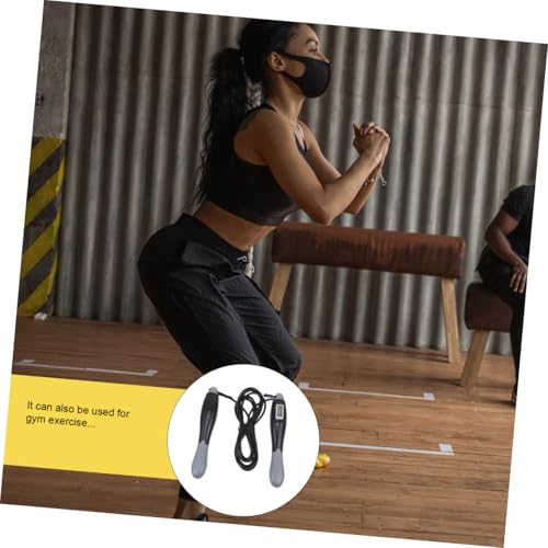 Electronic Counting Jump Rope for Fitness and Weight Loss Steel Wire Sturdy Skipping Rope with Digital Counter for Outdoor Exercise