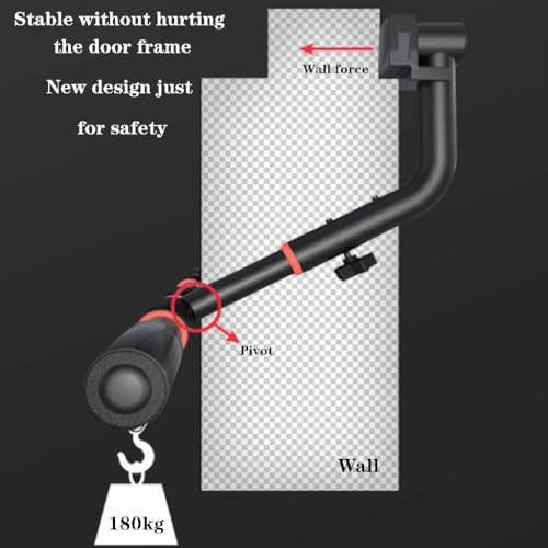 Portable Pull-Up Bar for Doorway, Adjustable Chin-Up Bar No-Screw Installation for Home Office