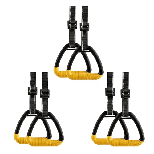 Gymnastics Rings with Straps Strength Training Equipment Pull Up Fitness Trapeze Rod Pull Up Gym Hoop Home Exercise