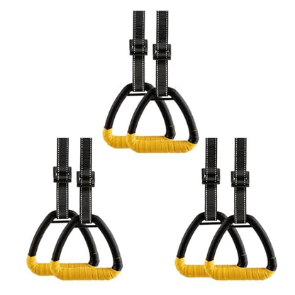Gymnastics Rings with Straps Strength Training Equipment Pull Up Fitness Trapeze Rod Pull Up Gym Hoop Home Exercise