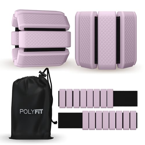 Polyfit Wrist & Ankle Weights - 1 Pair - Wearable Ankle Weights for Women and Men - Wearable Bracelet for Exercise, Yoga, Walking, Running, Dance, Barre, Pilates, Cardio, Aerobics - color: LAVENDER