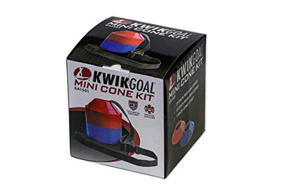 Kwik Goal Mini Disc Cone Kit (50-Pack) - color: Blue/Red, size: 1 3/8" tall with 5" diameter base