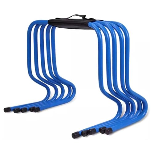 Portable Mini Agility Hurdles Set, Adjustable Height for Speed Training, Ideal for Football and Athletic Jumping Drills