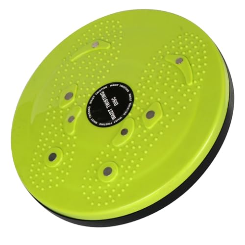 Body Sculpting Waist Twisting Disc with 8 Magnets - 9.8 Inch Ab Rotating Balance Board, Stable & Easy to Use for Beginners to Advanced Fitness Enthusiasts - color: Green