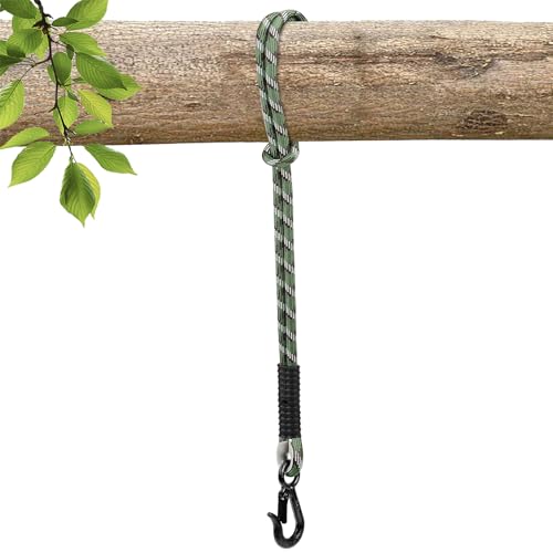 Camouflage Swing Ropes, Heavy Duty Straps with Comfort Grip & Snap Hooks for Outdoor Tree Swings, Hammocks, and Aerial Yoga (47"-1pack)