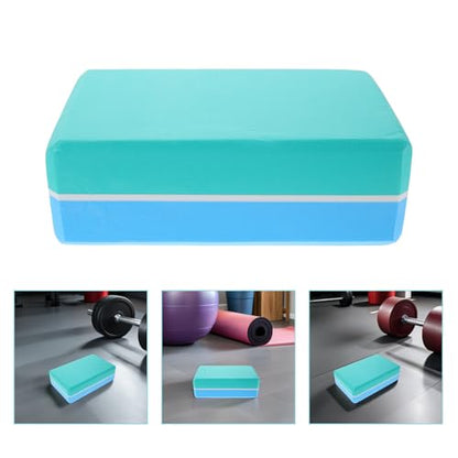 2pcs Eva Non-slip Yoga Blocks for Stretching Exercises, High Density Lightweight Foam Bricks for Men and Women Fitness, Balance, Pilates, and Meditation