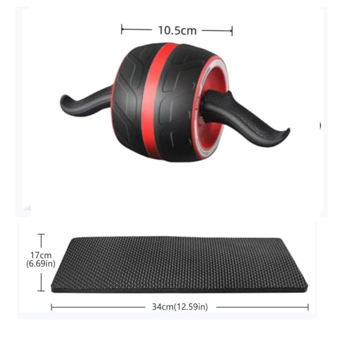 Ab Roller Wheel and Knee Mat, Abs Workout Equipment for Abdominal & Core Strength Training, Home Gym Fitness Exercise Wheels for Women Men, Abdominal Wheel