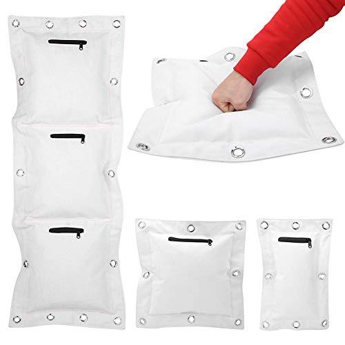 Wing Chun, Wing Chun Wall Punch Canvas Empty Sand Bag Target with Zipper for Boxing Muay Thai Sanda for Wing Chun Or Kung Fu Students(Triple Bag)