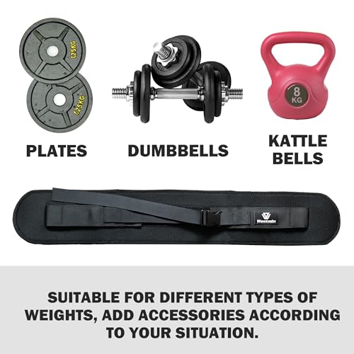 Hip Thrust Belt, Fully Upgraded Hip Thrust Belt for Dumbbells, More Comfortable Hip Thrust Belt, Home Gym Hip Thrust Belt with Wider and Longer Anti-Slip Pads. - color: black PRO