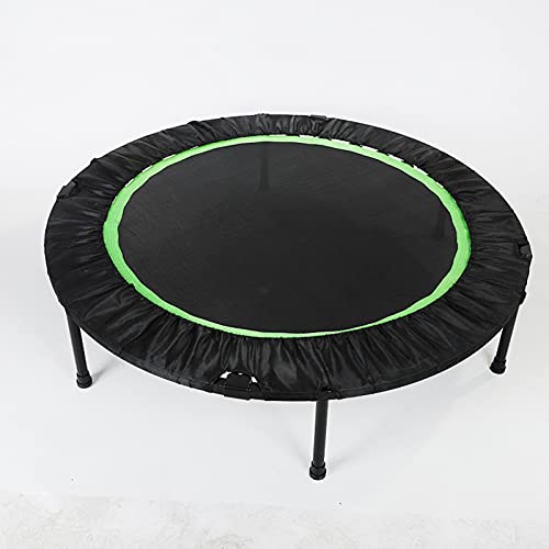 Replacement Trampoline Pad Outdoor 48In Fitness Trampoline with Handle,Mute Foldable Trampoline Mini Exercise Rebounder for Adults Kids Indoor/Garden Workout Equipment,Maximum Load 150Kg,Black