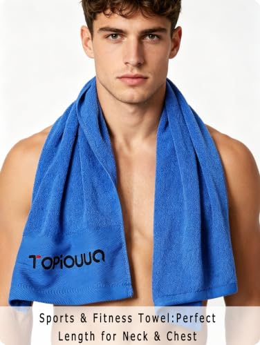 Sports Towels 2-Pack, Ultra-Soft 100% Cotton Quick-Dry Gym Towels