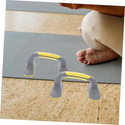 Push up Rack Workout Board Handles Rotating Push-up Handles One Wheel Ab Push up Bars Push up - color: Yellow