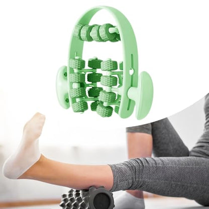 Leg Roller for Muscle Recovery and Deep Tissue Relief for Indoor Yoga and Fitness, Green - color: Green