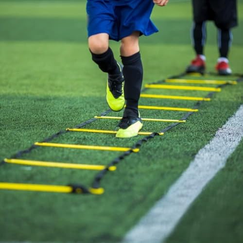Agility Ladder Training Speed Ladder Stairs Professional Polypropylene Footwork Ladder for Soccer Fitness with Storage Bag